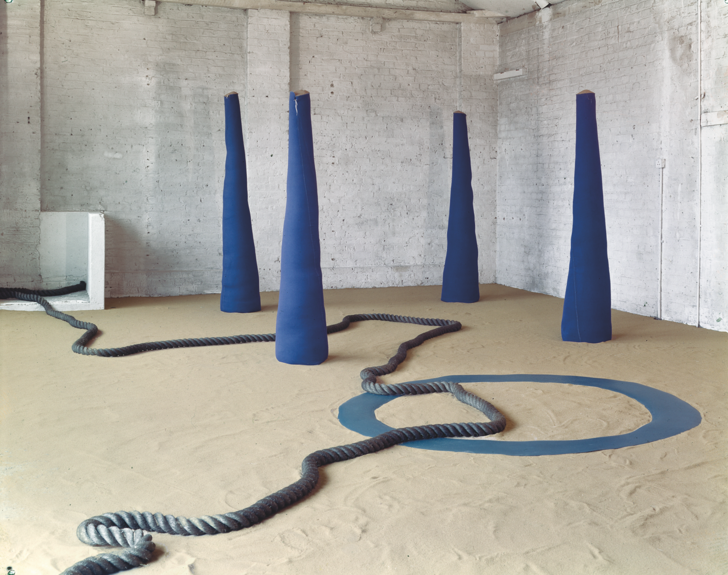 4 casb 2 ’67, ringl 1 ’67, rope (gr 2sp 60) 6 ’67, one space sand sculpture ’67